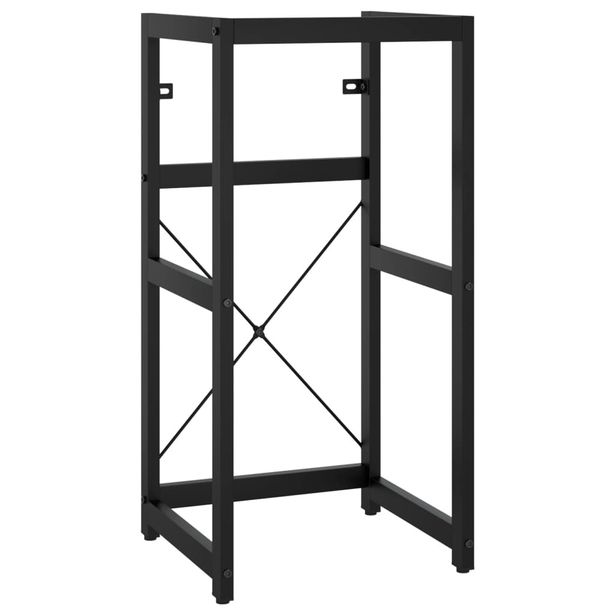 Pesualtaan kehys musta 40x38x83 cm rauta (38499)