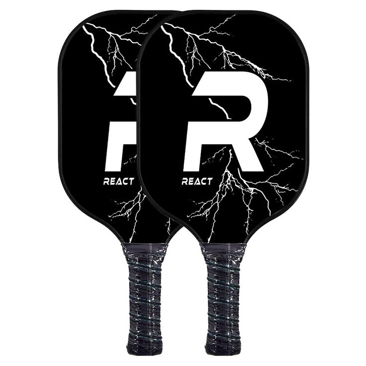 Pickleballsetti React, sis. 2 pickleballmailaa ja pallot, lasikuitu