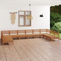 Puutarhasohvasarja, mäntyä, 10-osaa, eri värejä