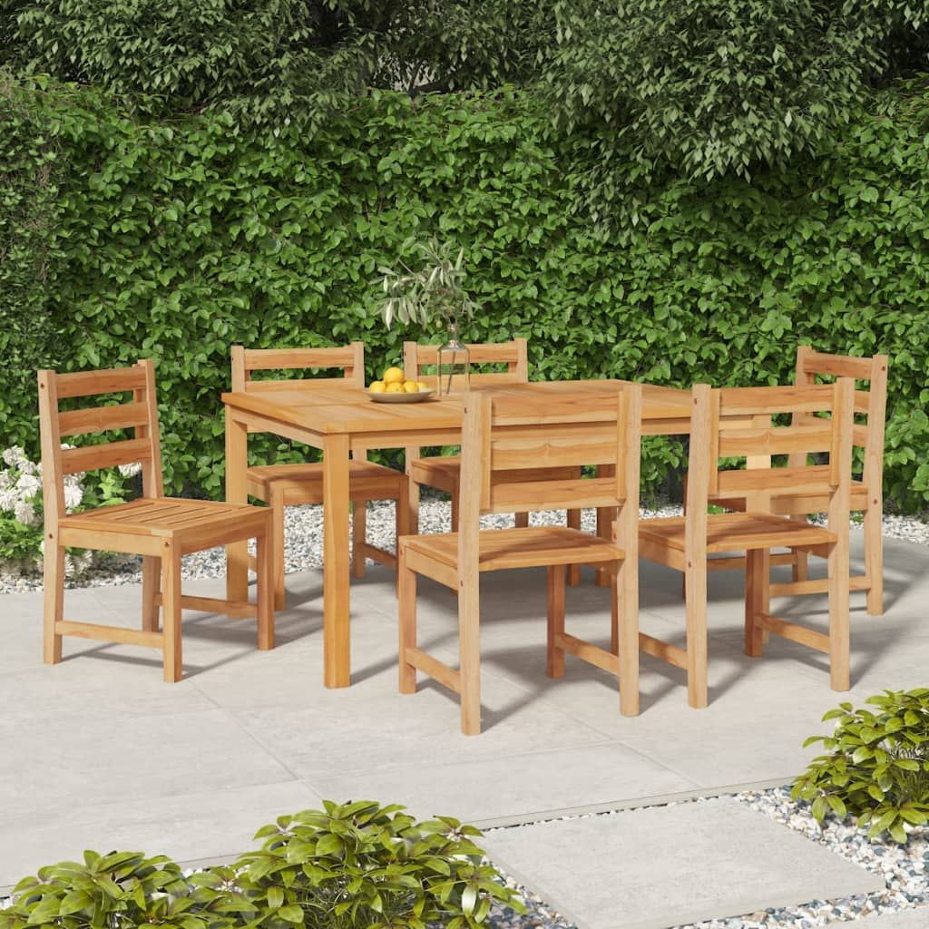 Pihan tuolit 6 kpl, tiikki