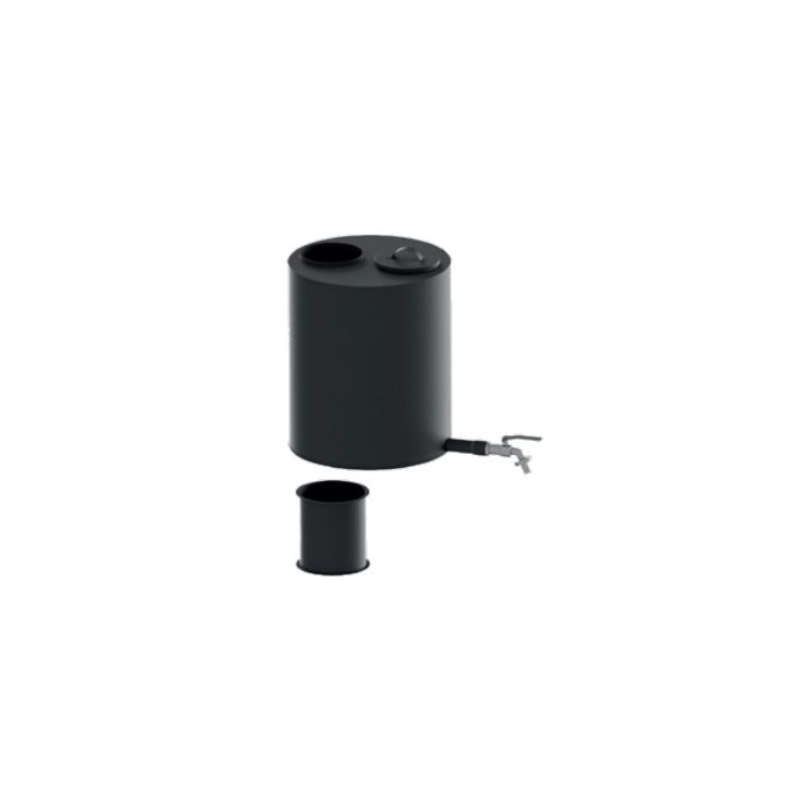 Piippusäiliö Schiedel Ø115mm piippuihin, musta