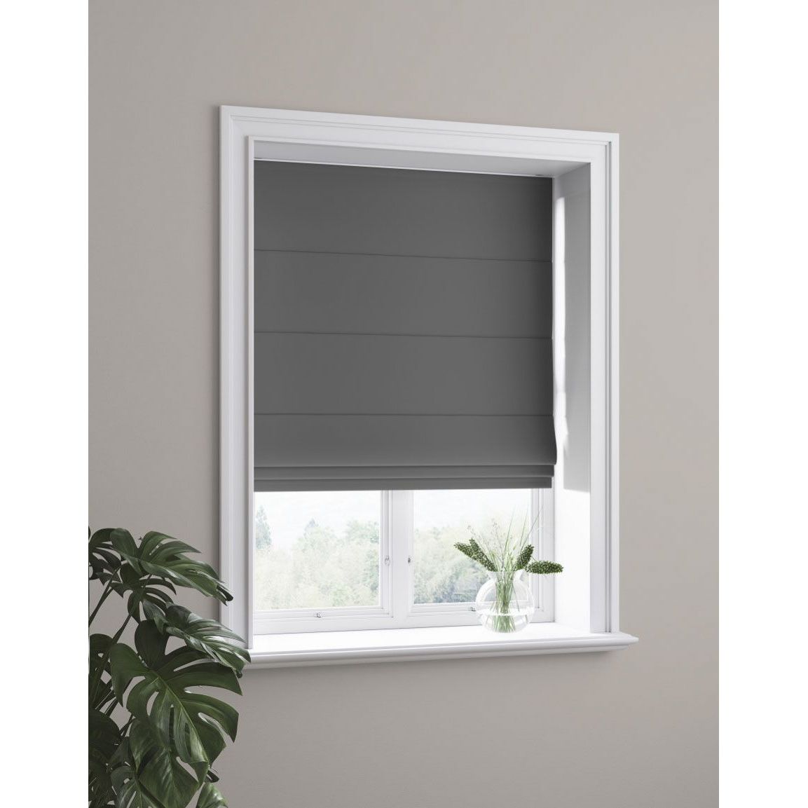 Pimentävä laskosverho Ihanin, 200x180cm, tummanharmaa