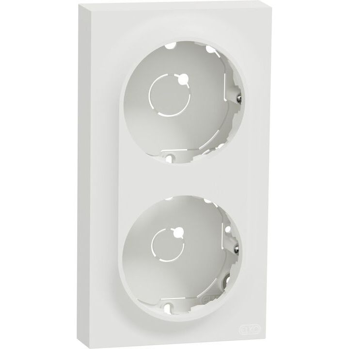Pintakehys Schneider Electric ELKO One, 2-pintakojerasia, matala, valkoinen
