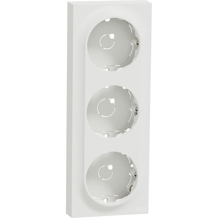 Pintakehys Schneider Electric ELKO One, 3-pintakojerasia, matala, valkoinen