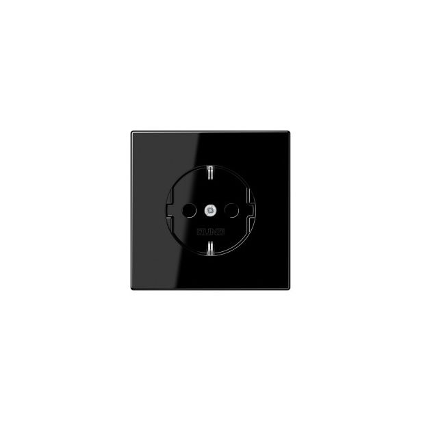 Pistorasia Ensto Intro, 1S/16A/IP21, UKJ, 0X, musta RAL 9005