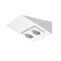 Pistorasia Limente Luna-2 200 W 16 A 230 V 150x164 mm 2-osainen valkoinen kytkimellä