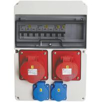 Pistorasiakeskus Malmbergs Standard 1kpl 3X32A PR + 1kpl 3X16A PR + 2kpl schuko 32A IP44