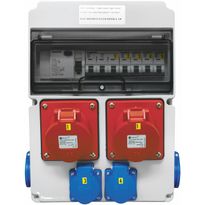 Pistorasiakeskus Malmbergs Standard 2kpl 3X16A PR + 4kpl schuko 16A IP44