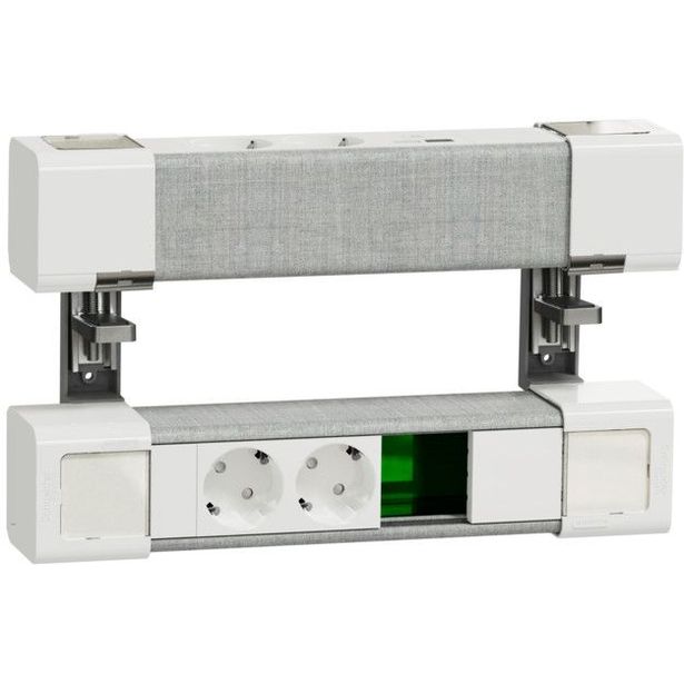 Pistorasiayksikkö Schneider Electric Unica System+ pöytäyksikkö, 2 x Schuko + USB A ja C + RJ