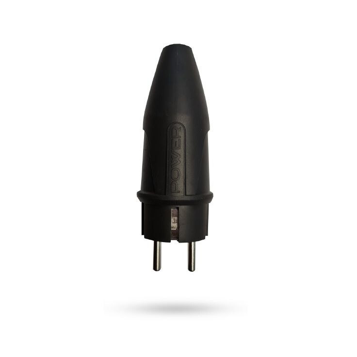 Pistotulppa Norwesco, 16A, 250V, IP44, maadoitettu, musta