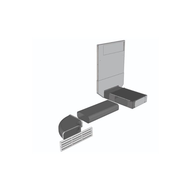 Poistoilmakanava Savo AirVent S60 Nero 60/80