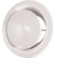 Poistoilmaventtiili Pisla 270J, Ø100mm, valkoinen