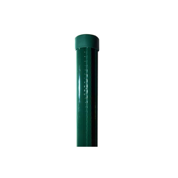Universaali pyöreä aitatolppa, vihreä tai harmaa, 48mm, korkeus 200cm (profiloitu)