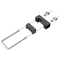 Aitaelementin metallikiinnike AB Polar, nelikulmaiselle 40x60mm tolpalle