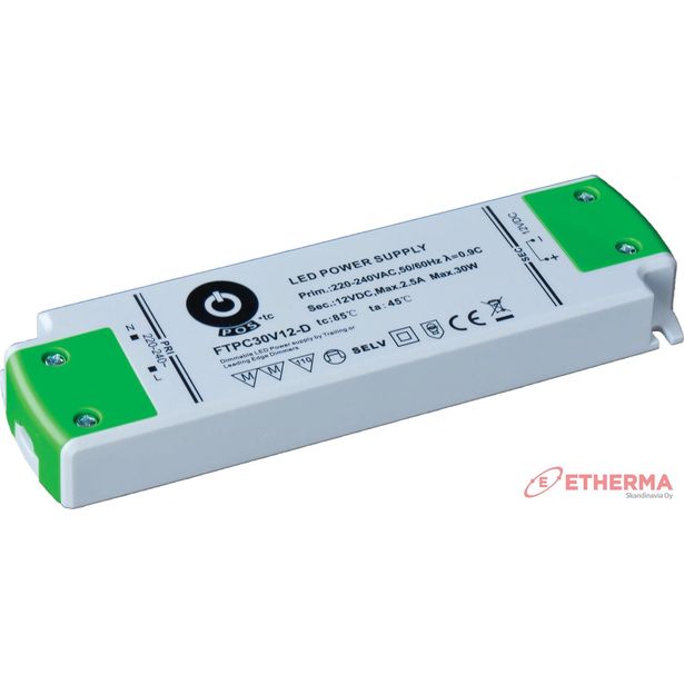 LED-liitäntälaite POS Triac-himmennettävä, 24V, IP20 , eri tehoja
