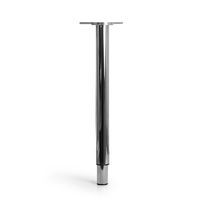 Pöydän tukijalka Grip Alto, säädettävä, 60/50x710-1100mm, kromi