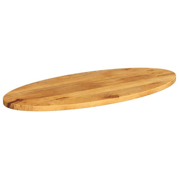 Pöytälevy 100x40x2,5 cm ovaali täysi mangopuu (70860)