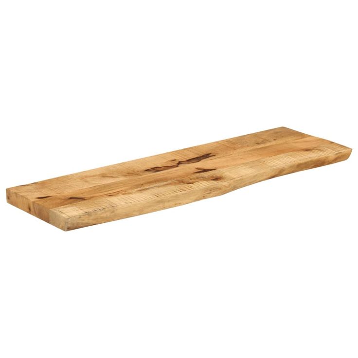 Pöytälevy 100x40x3,8 cm elävä reuna karkea täysi mangopuu (70396)