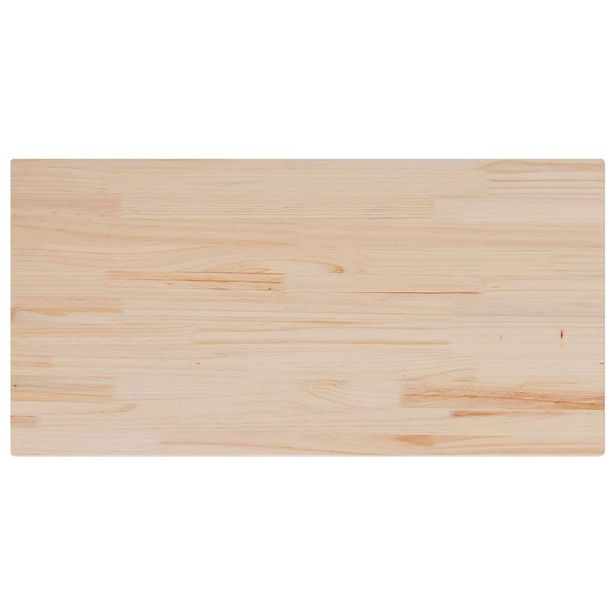 Pöytälevy 100x50x1,7 cm suorakaide täysi mänty (47417)