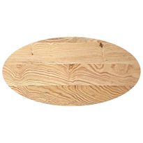 Pöytälevy massiivipuuta tammi, soikea/ovaali, eri kokoja ja värejä (38556)