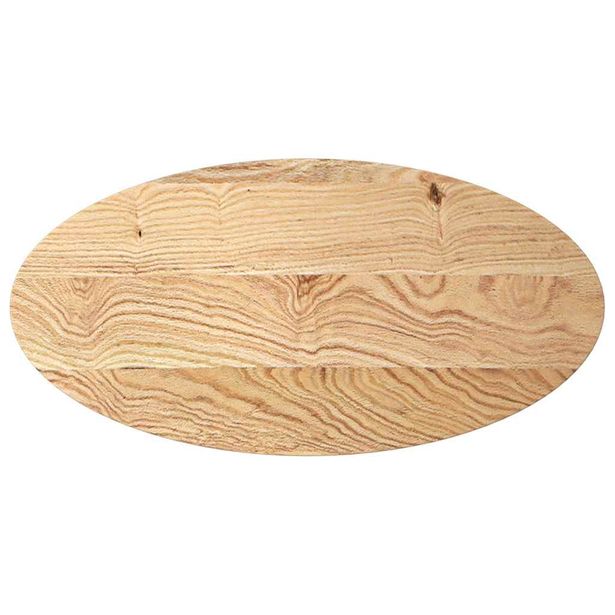 Pöytälevy 100x50x2 cm massiivipuutammea ovaali (09038)
