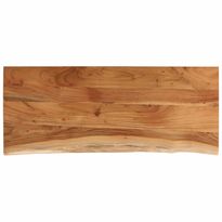 Pöytälevy 110x40x3,8 cm suorakaide täysi akasiapuu elävä reuna (70301)