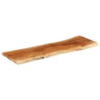 Pöytälevy 110x40x3,8 cm suorakaide täysi akasiapuu elävä reuna (70637)