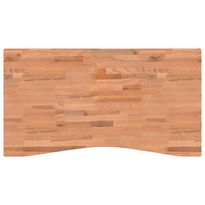 Pöytälevy 110x(55-60)x2,5 cm täysi pyökki (56057)