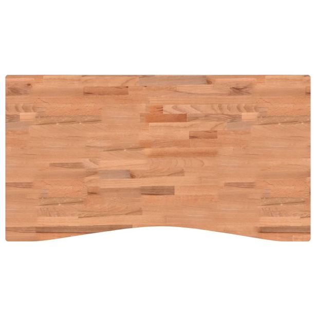Pöytälevy 110x(55-60)x2,5 cm täysi pyökki (56057)