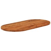 Pöytälevy 120x60x2,5 cm ovaali täysi akasiapuu (70090)