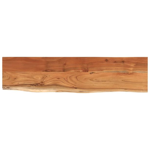 Pöytälevy 160x40x2,5 cm suorakaide täysi akasiapuu elävä reuna (70256)