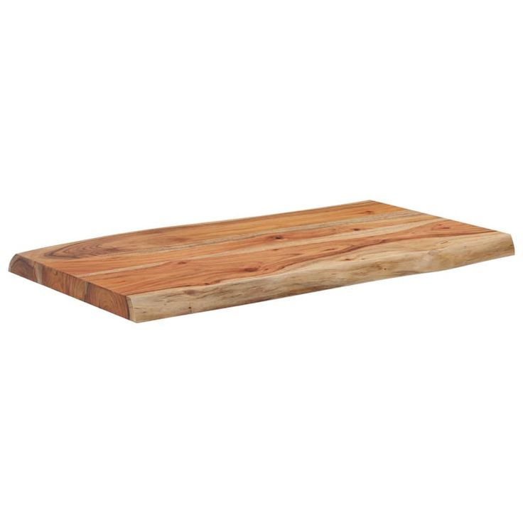 Pöytälevy 70x40x2,5 cm suorakaide täysi akasiapuu elävä reuna (70609)