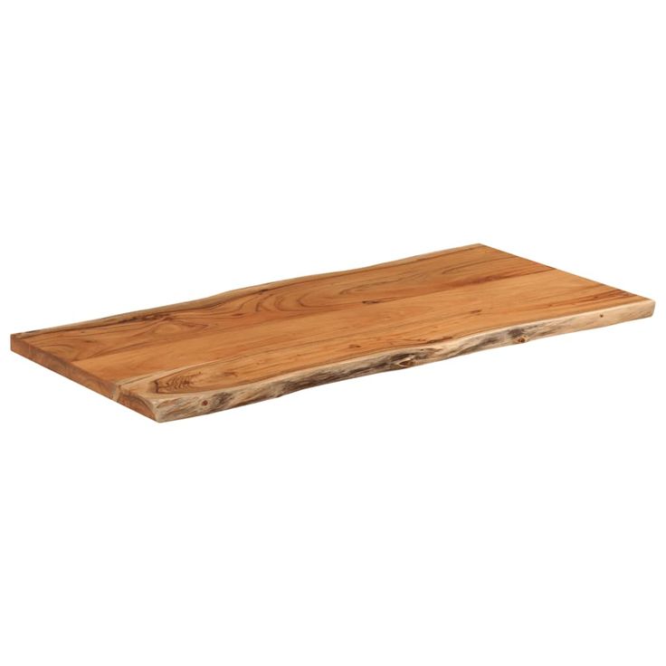 Pöytälevy 80x40x2,5 cm suorakaide täysi akasiapuu elävä reuna (70610)