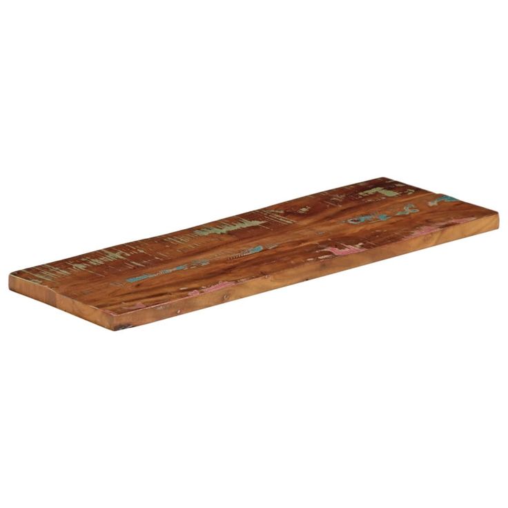 Pöytälevy 90x40x2,5 cm suorakaide kierrätetty täyspuu (71037)
