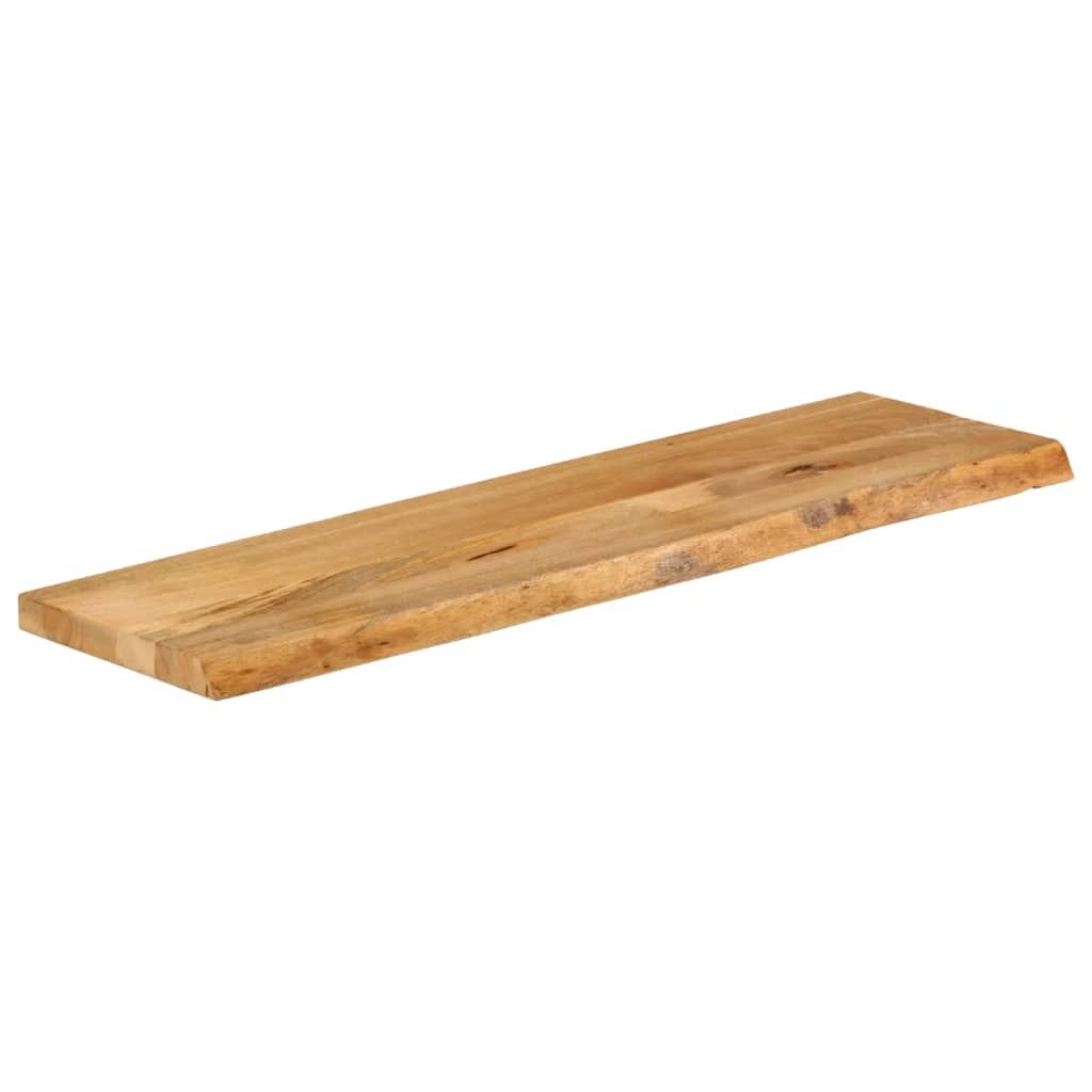 Pöytälevy elävä reuna 110x40x2,5 cm täysi mangopuu (70445)