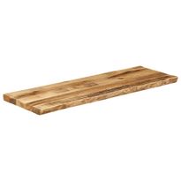 Pöytälevy elävä reuna 120x40x2,5 cm täysi karkea mangopuu (70662)