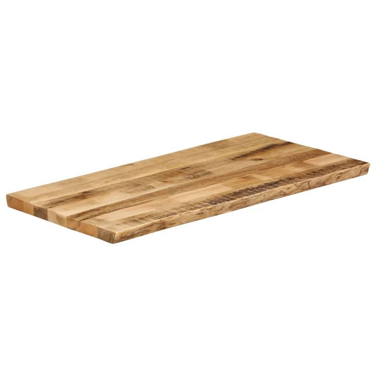 Pöytälevy elävä reuna 120x60x2,5 cm täysi karkea mangopuu (70672)