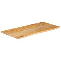 Pöytälevy elävä reuna 120x60x2,5 cm täysi mangopuu (70456)