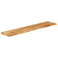 Pöytälevy elävä reuna 160x30x2,5 cm täysi mangopuu (70436)