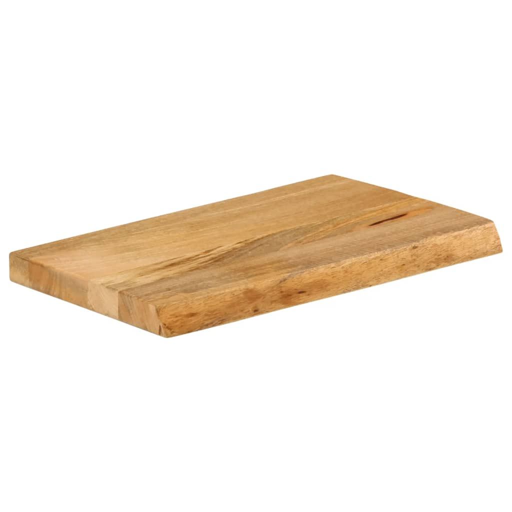 Pöytälevy elävä reuna 60x20x2,5 cm täysi mangopuu (70416)