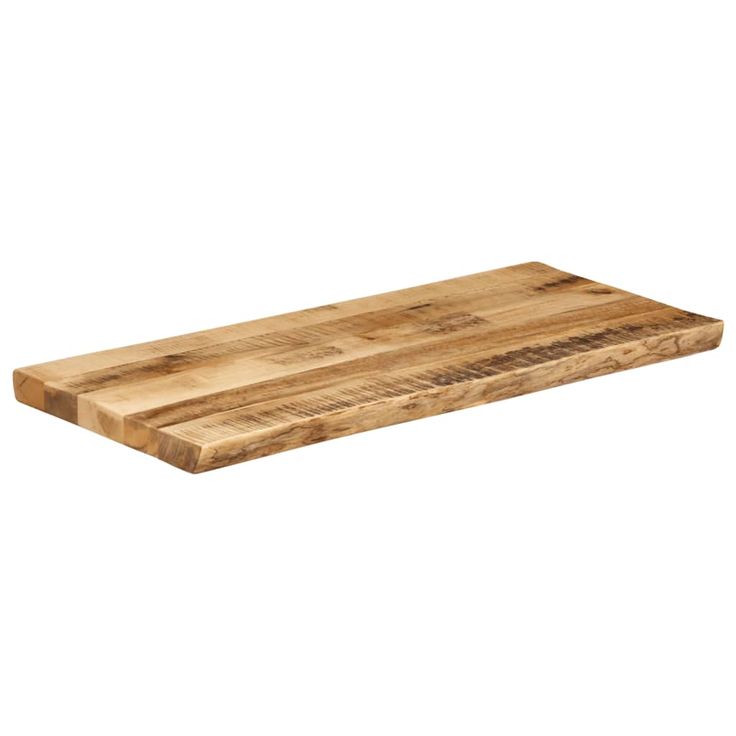 Pöytälevy elävä reuna 80x40x3,8 cm täysi karkea mangopuu (70682)