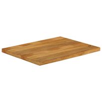 Pöytälevy elävä reuna 80x60x3,8 cm täysi mangopuu (70596)