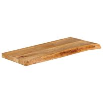Pöytälevy elävä reuna 90x30x3,8 cm täysi mangopuu (70479)