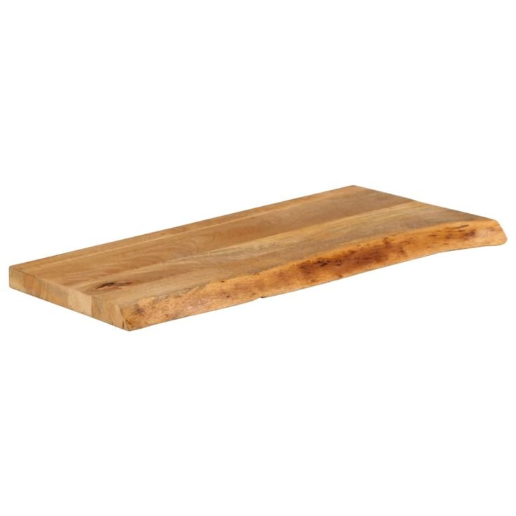 Pöytälevy elävä reuna 90x40x3,8 cm täysi mangopuu (70491)
