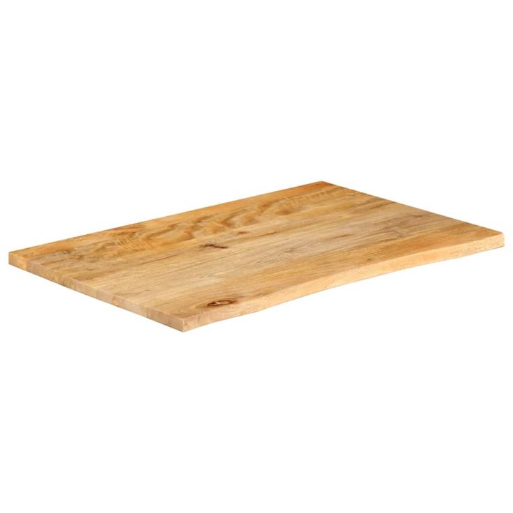 Pöytälevy elävä reuna 90x60x3,8 cm täysi mangopuu (70501)