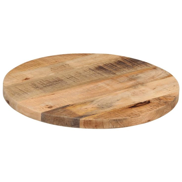 Pöytälevy Ø 40x1,5 cm pyöreä karkea täysi mangopuu (70000)