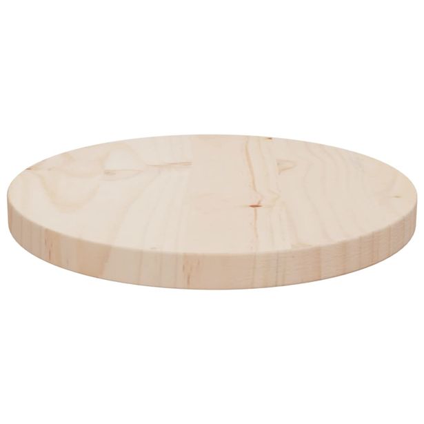 Pöytälevy Ø30x2,5 cm täysi mänty (13644)
