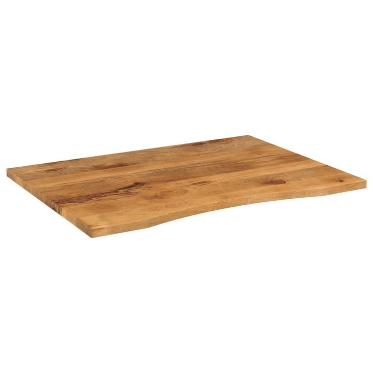 Pöytälevy kaarella 100x80x2,5 cm täysi karkea mangopuu (70220)