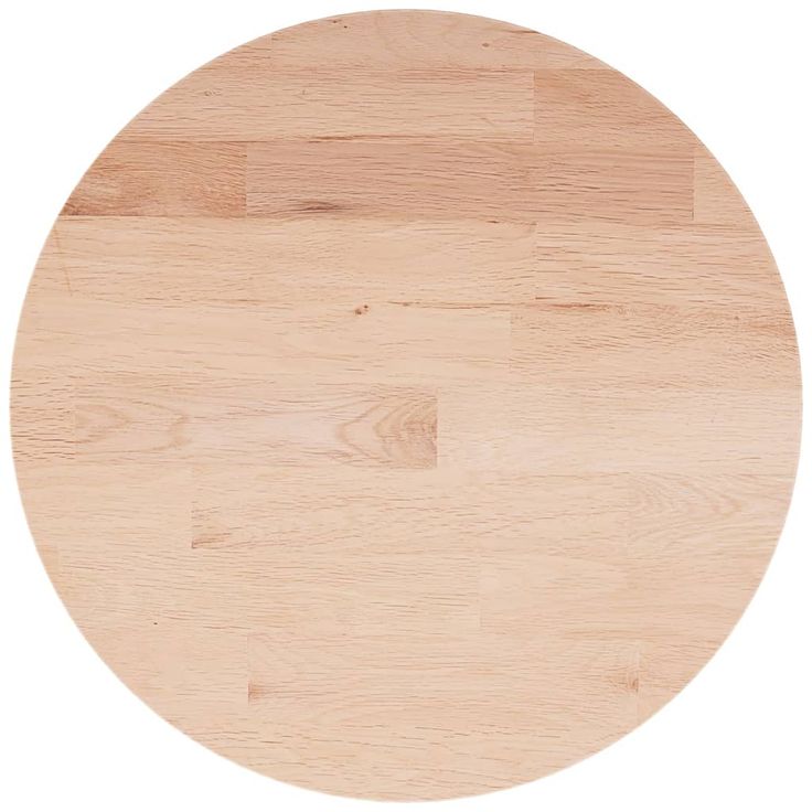 Pöytälevy Pyöreä Ø50x1,5 cm käsittelemätön täysi tammi (42895)