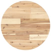 Pöytälevy pyöreä Ø50x2 cm täysi akasiapuu (08683)